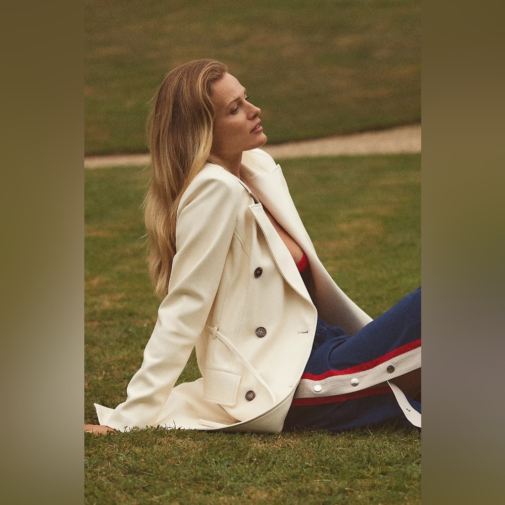 Anthropologie Avec Les Filles Faux Leather Trench Coat - Picture 7 of 13